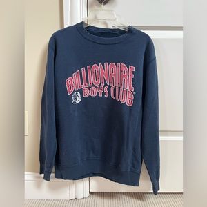 Billionaire boys club crew neck navy
